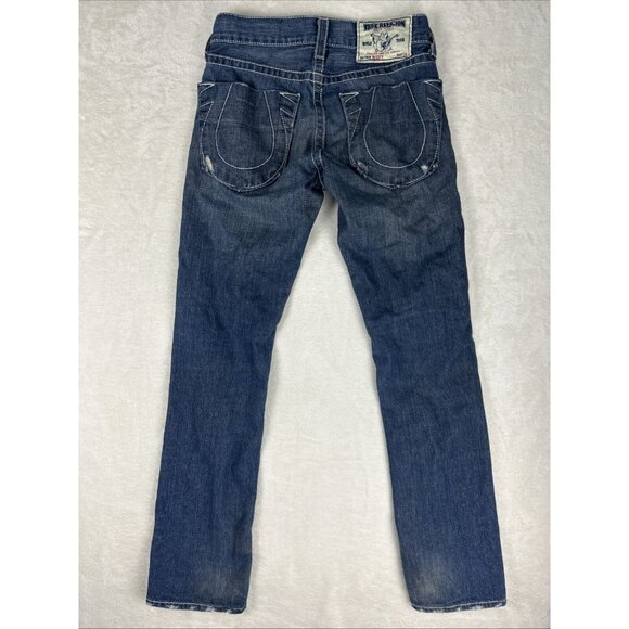 True Religion Jeans Bobby Womens Size 28 Vtg Y2k  Distressed Made In USA - Picture 11 of 14